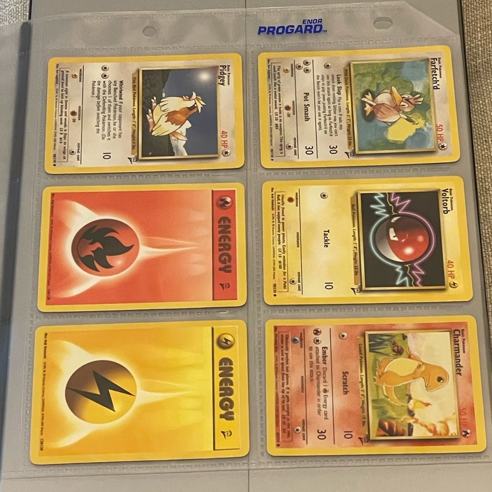 Pokémon Base Set 2 cards, set of 6 includes Uncommon Farfetch’d (40/130)